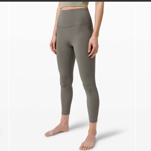 Lululemon align 25” leggings. Color: Grey sage.  Size 4.